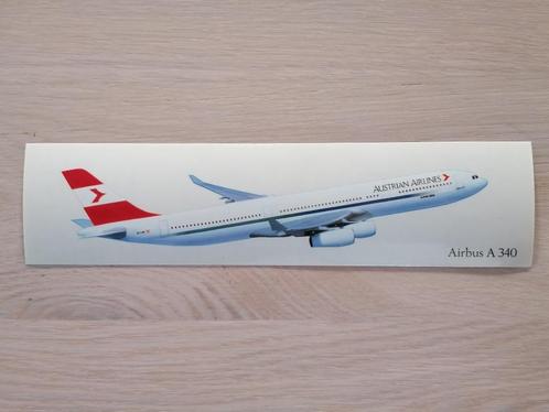 Autocollant Austrian Airlines #01 Airbus A340-200, Collections, Aviation, Neuf, Autres types, Enlèvement ou Envoi
