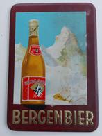 Assiette en tôle bière Bergen Zeeberg Alost 1957, Enlèvement, Utilisé