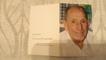 Verzamelen. Wielrenners : bidprentje  Brik Schotte beschikbaar voor biedingen