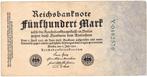 Duitsland - Reichsbankbiljet van 500 Mark - 1922, Postzegels en Munten, Ophalen of Verzenden, Duitsland, Los biljet