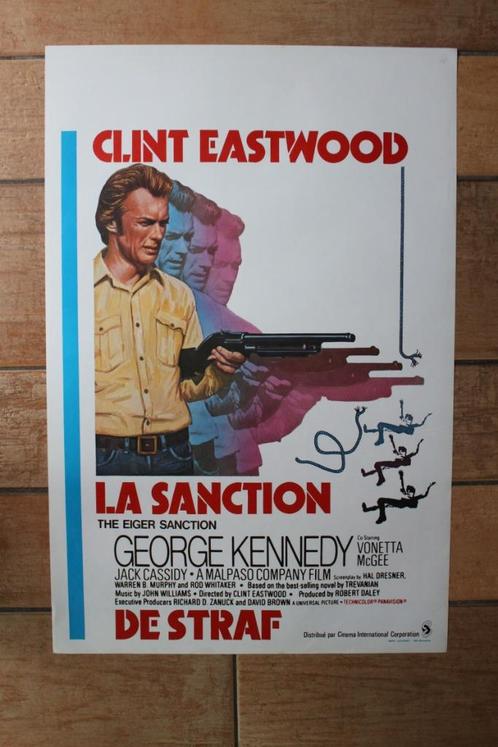 filmaffiche Clint Eastwood The Eiger Sanction filmposter, Collections, Posters & Affiches, Comme neuf, Cinéma et TV, A1 jusqu'à A3