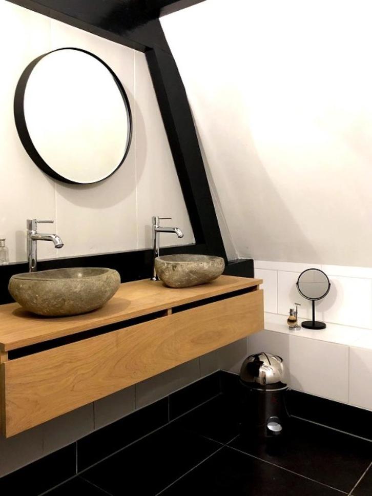 Zwevend kastje 2 laden, Huis en Inrichting, Badkamer | Badkamermeubels, Nieuw, Wastafelkast, Minder dan 100 cm, 100 tot 150 cm