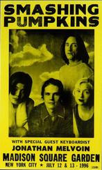 Smashing Pumpkins Madison Square Garden concert 12-13 7 1996, Ophalen of Verzenden, Zo goed als nieuw, Reclamebord