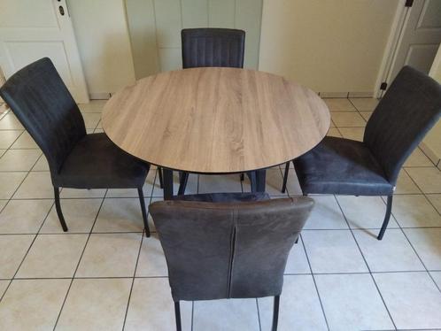 eettafel met 6 stoelen, Huis en Inrichting, Tafels | Eettafels, Zo goed als nieuw, Overige houtsoorten, Ophalen