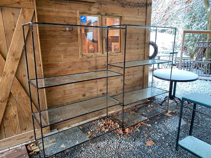 Vintage ijzeren  Industrieel rek, Huis en Inrichting, Kasten | Stellingkasten, Gebruikt, Ophalen