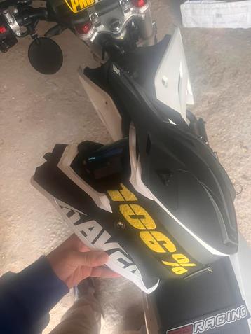 motorcross helm raven, Enlèvement ou Envoi, Comme neuf, Medium, Raven