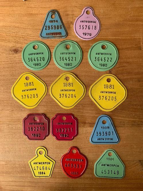 Oude fietsplaten, Postzegels en Munten, Penningen en Medailles, Ophalen of Verzenden