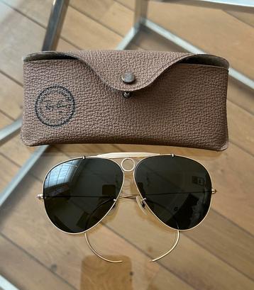 Rayban B&L shooter 70’-80’ aviator 1/30 10k go, Enlèvement ou Envoi, Comme neuf, Lunettes
