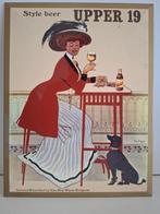Prachtig oud glacoide reclamebord Upper 19 brouwerij Van Roy, Ophalen of Verzenden, Zo goed als nieuw