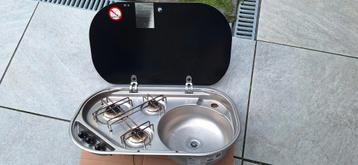 3 pits kooktoestel met spoelbak combinatie van SMEV
