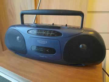 Draagbare radio cassettespeler Styxx. beschikbaar voor biedingen
