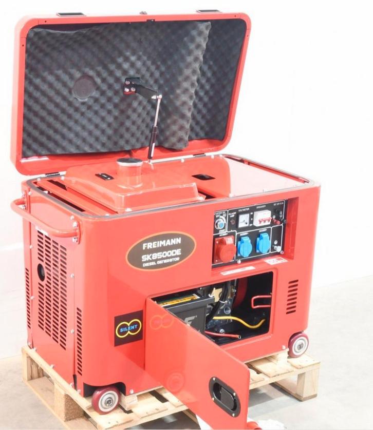 Groupe électrogène 6,0 kva max diesel économique, silencieux, Electroménager, Équipement de traitement de l'air, Neuf, Enlèvement ou Envoi