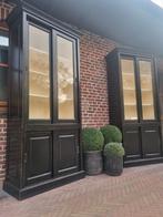 2x massief houten buffetkast/vitrinekast GRATIS LEVERING, Ophalen of Verzenden, Zo goed als nieuw