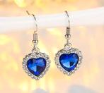 Boucles d’oreilles pour femme en forme de cœur bleu, Bijoux, Sacs & Beauté, Boucles d'oreilles, Bleu, Pendantes, Neuf