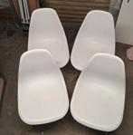 4 stoelen wit, Ophalen, Gebruikt, Wit, Hout