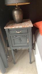 Twee antieke kastjes met marmer blad, Ophalen, Minder dan 45 cm, Zo goed als nieuw, 70 cm of meer