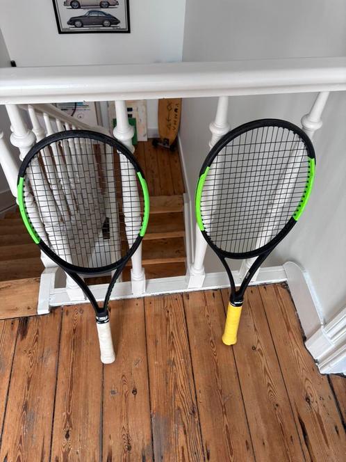 Lot 2 Raquettes Wilson Blade - excellent état - grip neuf, Sport en Fitness, Tennis, Gebruikt, Racket, Wilson, L1, Ophalen of Verzenden