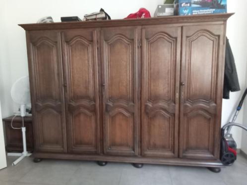 Kleerkast 5 deurs, Huis en Inrichting, Kasten | Kleerkasten, Gebruikt, 150 tot 200 cm, 200 cm of meer, 50 tot 75 cm, Met deur(en)