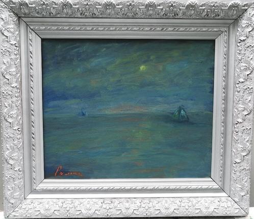 Constant Permeke '' Avondstemming op zee '' olieverf op doek, Antiek en Kunst, Kunst | Schilderijen | Klassiek, Verzenden