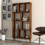 2 stuks boekenkast walnoot kleur nieuw in doos, Huis en Inrichting, Kasten | Boekenkasten, Ophalen, Zo goed als nieuw