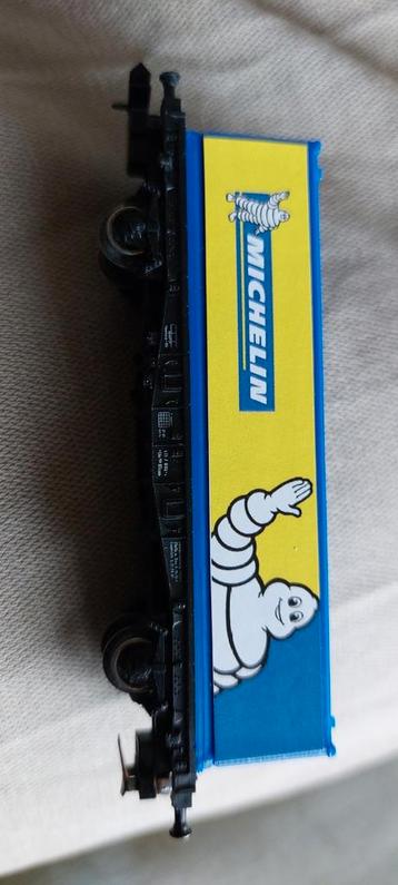 NLK 0730 FLEISCHMANN CONTAINER WAGON MET MICHELIN CONTAINER  beschikbaar voor biedingen