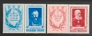 Belgique : COB 898/99 ** Les Littérateurs en diptyque 1952.
