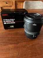 Sigma 17–70mm f/2.8–4 DC Macro OS – Canon, Ophalen, Zo goed als nieuw, Standaardlens, Zoom