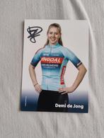 Gesigneerd rennerskaart Demi De Jond, Ophalen of Verzenden, Zo goed als nieuw