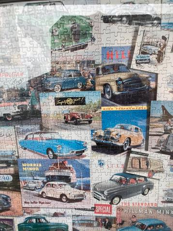 Puzzle voitures anciennes dans un nouveau cadre