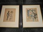 2 x aquarelles Kees van Dongen (rarement offertes) signées, Enlèvement ou Envoi