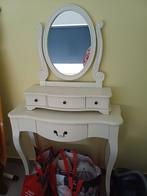 Make up tafel met spiegel, Huis en Inrichting, Ophalen, Zo goed als nieuw, Hout, Landelijk