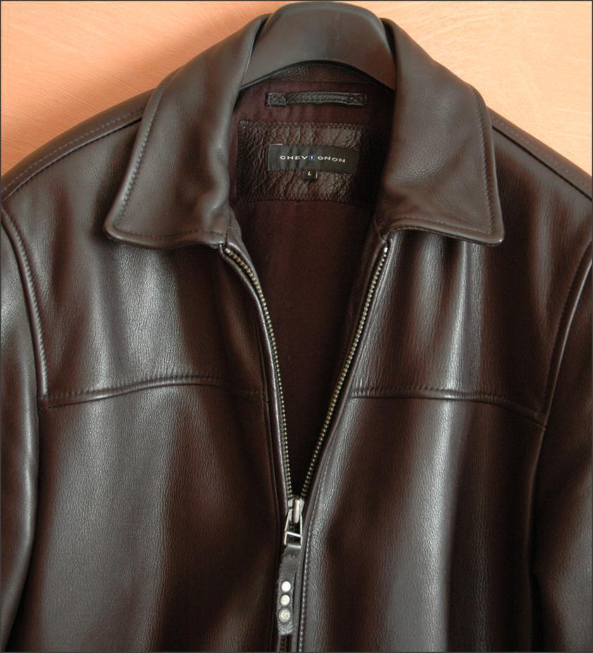 Veste blouson Cuir marque originale Chevignon neuf Taille L, Neuf, Enlèvement ou Envoi, Taille 52/54 (L), Autres