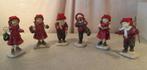 6 magnifiques statues d'hiver de 14 cm, Collections, Statues & Figurines, Enlèvement ou Envoi, Comme neuf, Humain