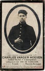 1GM Charles Vander Hoeven Nederhasselt +Caeskerke 1915, Envoi, Image pieuse