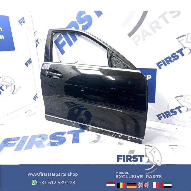 W204 S204 DEUR RECHTS VOOR ZWART COMPLEET C Klasse SEDAN EST, Auto-onderdelen, Carrosserie, Deur, Mercedes-Benz, Voor, Rechts