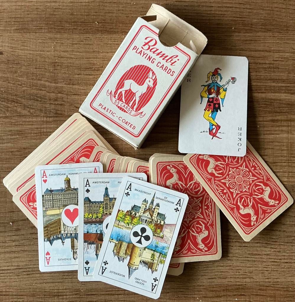 Vieux BAMBI/CARTES À JOUER/Jeu de cartes, Enlèvement ou Envoi, Comme neuf, Carte(s) à jouer