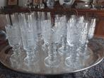 VINTAGE: 6 Boheemse kristallen glazen champagne, Antiek en Kunst, Ophalen