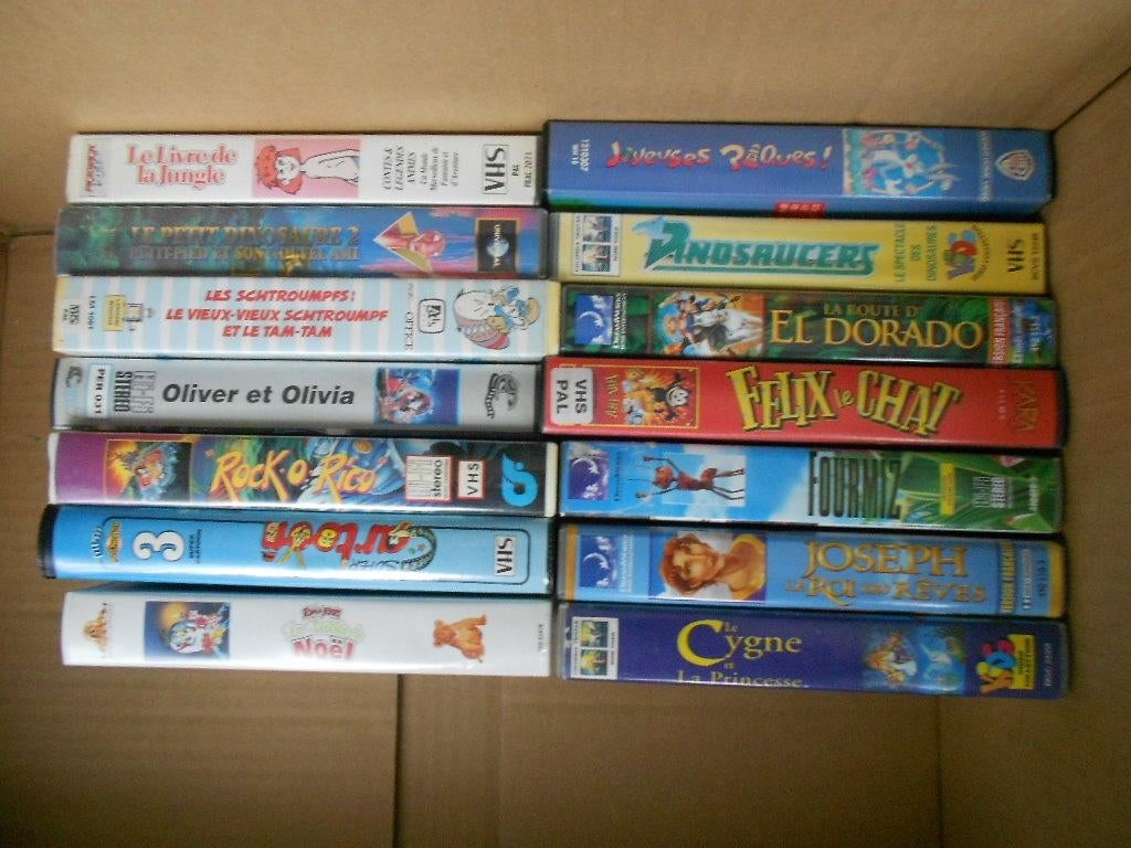 videos VHS originales en français, des dessins animés,, CD & DVD, VHS | Enfants & Jeunesse, Enlèvement ou Envoi, Utilisé, Dessins animés et Film d'animation