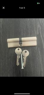 Cylindre serrure 45x55 neuve jamais utiliser avec 2 cle, Bricolage & Construction, Enlèvement, Comme neuf