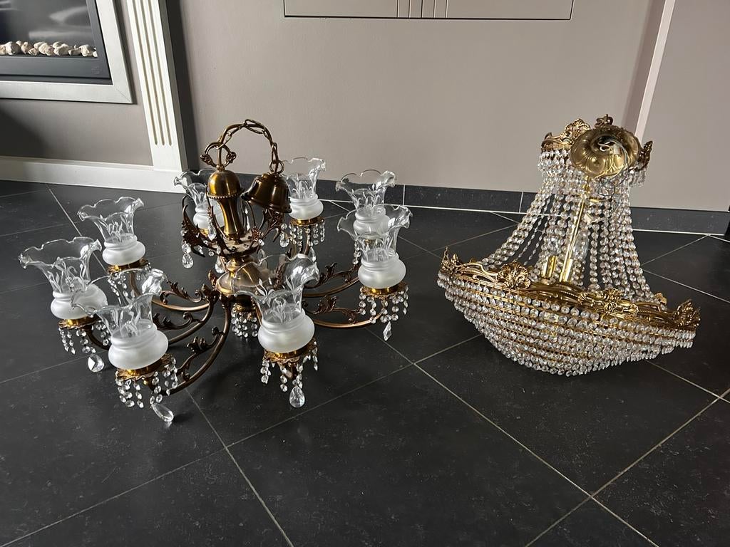 kroonluchters, Ophalen, Gebruikt, Metaal