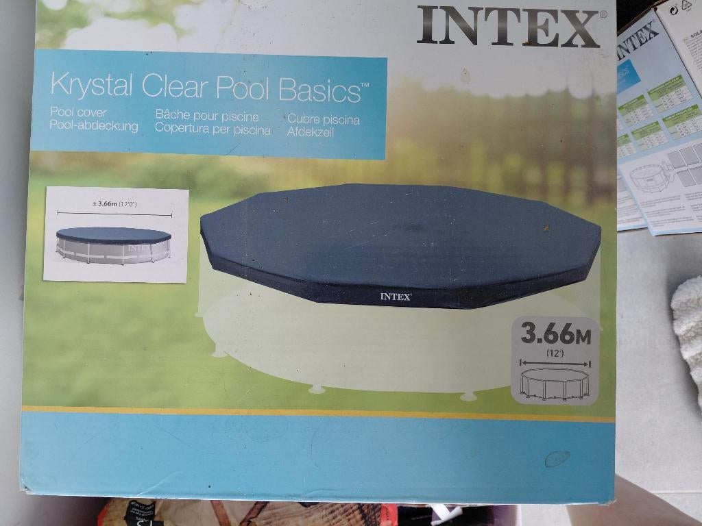Intex Pool Cover voor zwembad 3.66m diameter, Ophalen, Nieuw, Afdekzeil