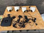 4 camera’s en harde schijf, Audio, Tv en Foto, Camera, Ophalen, Overige merken, Gebruikt