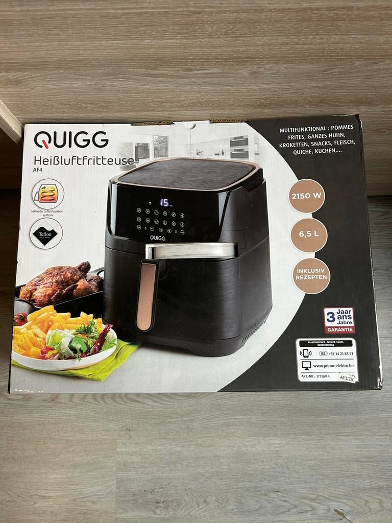 Friteuse à air QUIGG 6,5 L, Electroménager, Friteuses à air, Enlèvement, Comme neuf, Friteuse à air