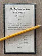 20ste LINIE. 4Company16 Belgische soldaten gesneuveld 14-18, Ophalen of Verzenden, Bidprentje