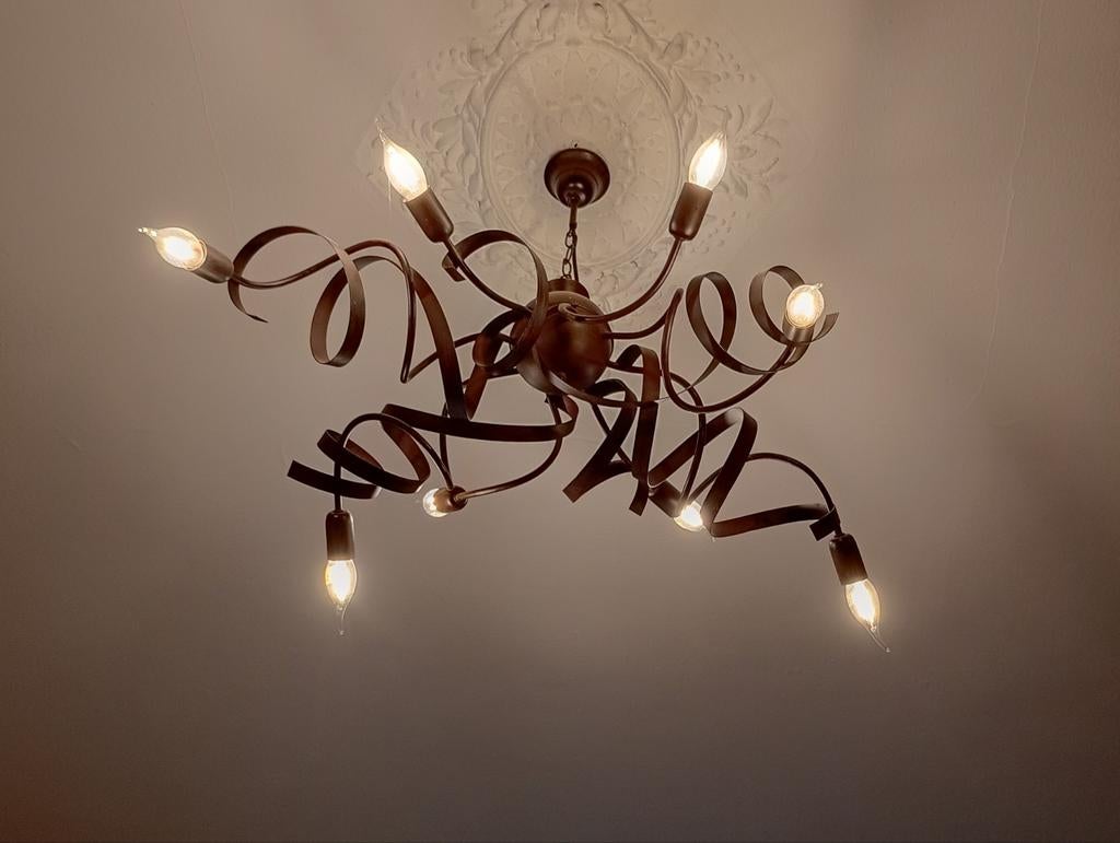 2 moderne lusters, Ophalen