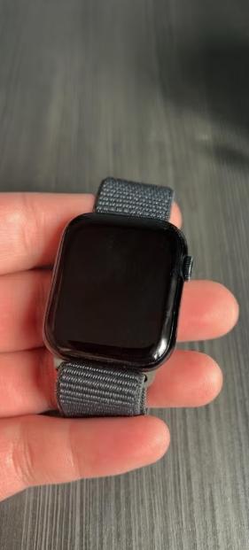 Apple watch series 9 - zwart - 45mm, Handtassen en Accessoires, Smartwatches, Ophalen, Zwart, IOS, Zo goed als nieuw
