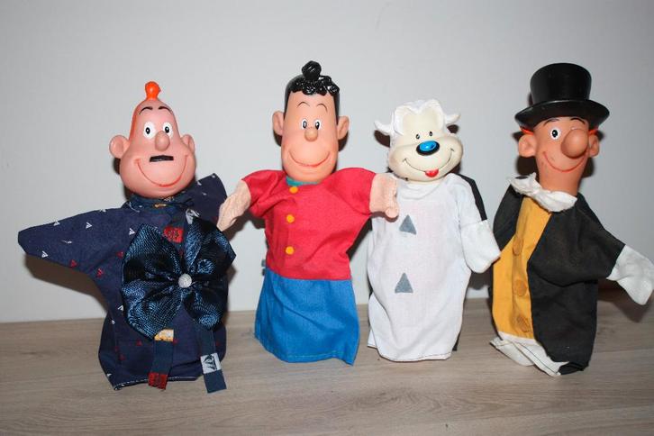 Studio 100 , 4 handpoppen , Samson en Gert, Verzamelen, Film en Tv, Gebruikt, Tv, Actiefiguur of Pop, Ophalen of Verzenden