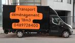 0489728400 transport déménagement camionnette livraison