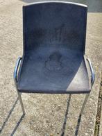 13 kantine stoelen, Huis en Inrichting, Stoelen, Ophalen, Gebruikt, Bruin, Metaal