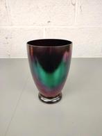 Antieke iriserende 'purple glatt' vaas Kralik, Antiek en Kunst, Antiek | Glaswerk en Kristal, Ophalen of Verzenden